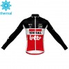 Tenue Cycliste Manches Longues et Collant à Bretelles 2020 Lotto Soudal Hiver Thermal Fleece N001